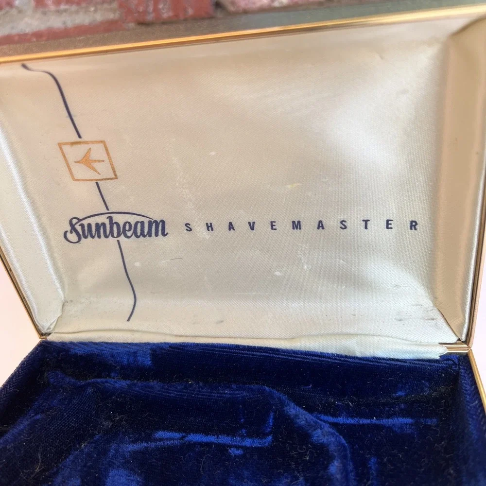 Vintage 1960s Sunbeam Shavemaster Electric Shaver Hard Case Only